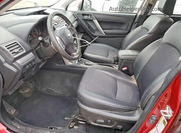 JF2SJGDC9GH447684 2016 SUBARU FORESTER2. Красный Вид салона спереди