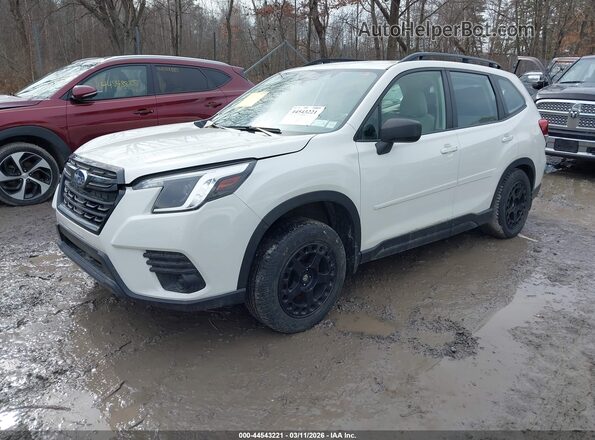 JF2SKACC8NH425460 2022 SUBARU FORESTER Белый Передняя левая четверть