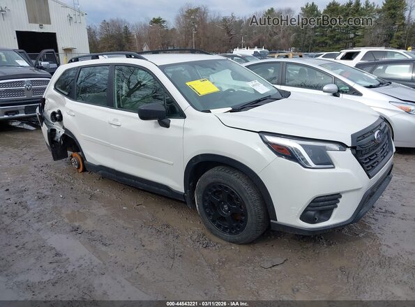 JF2SKACC8NH425460 2022 SUBARU FORESTER Белый Передняя правая четверть