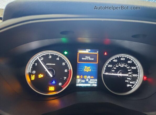 JF2SKADC7RH492121 2024 SUBARU FORESTER Серый Вид щитка приборов
