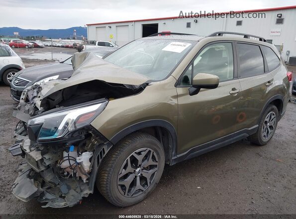 JF2SKAEC0NH481776 2022 SUBARU FORESTER Зеленый Передняя левая четверть