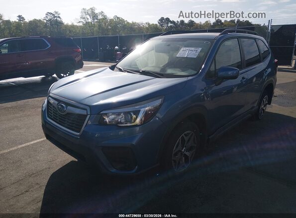 JF2SKAEC7KH445272 2019 SUBARU FORESTER Синий Передняя левая четверть