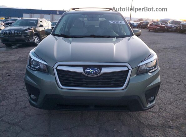 JF2SKAGC2KH565705 2019 SUBARU FORESTER Зеленый Вид спереди