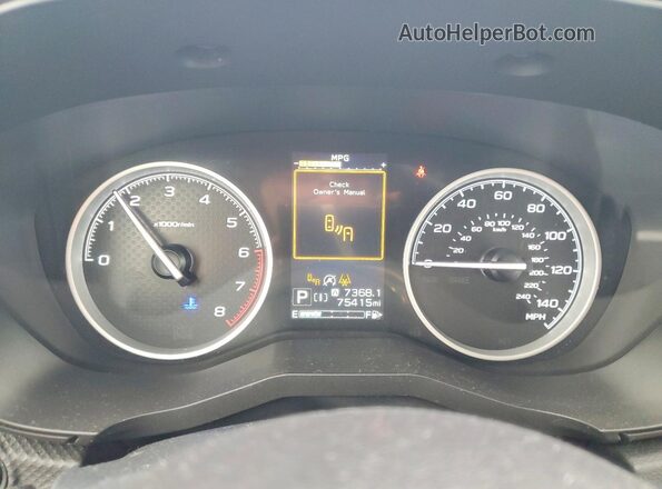 JF2SKAGC2KH565705 2019 SUBARU FORESTER Зеленый Вид щитка приборов