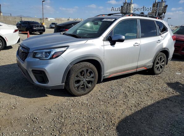 JF2SKAPC0KH557019 2019 SUBARU FORESTER Silver Передня ліва чверть