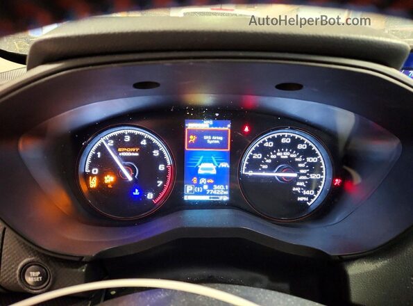 JF2SKAPCXKH582929 2019 SUBARU FORESTER Blue Widok zestawu wskaźników