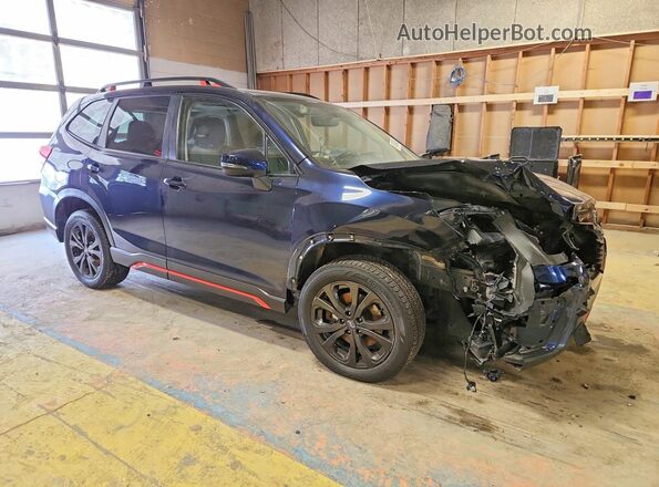 JF2SKAPCXKH582929 2019 SUBARU FORESTER Blue Przód prawy