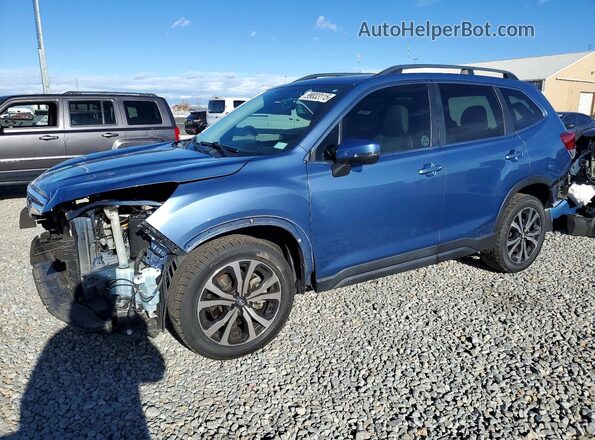 JF2SKASC5KH499982 2019 SUBARU FORESTER Синий Передняя левая четверть