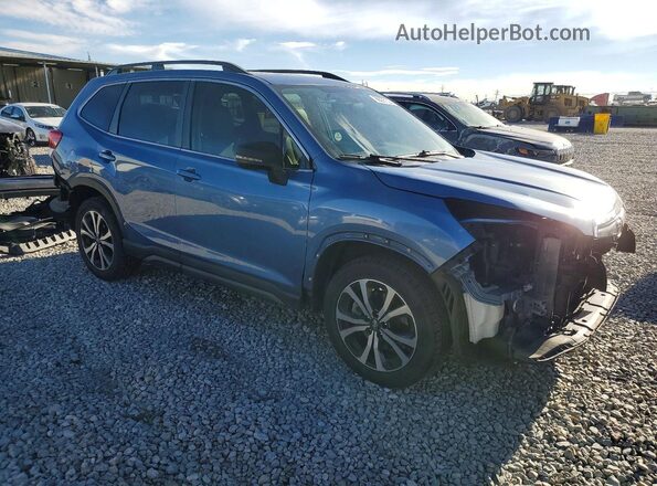 JF2SKASC5KH499982 2019 SUBARU FORESTER Синий Передняя правая четверть