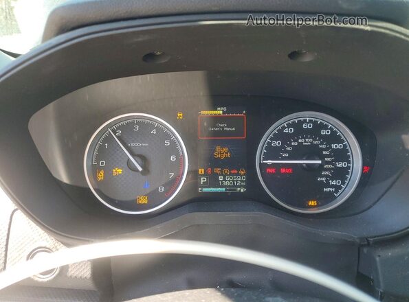 JF2SKASC8KH513650 2019 SUBARU FORESTER Gray Widok zestawu wskaźników