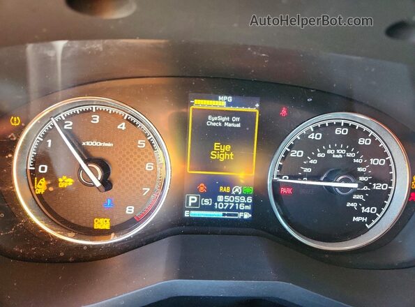 JF2SKAWC2KH502377 2019 SUBARU FORESTER Белый Вид щитка приборов