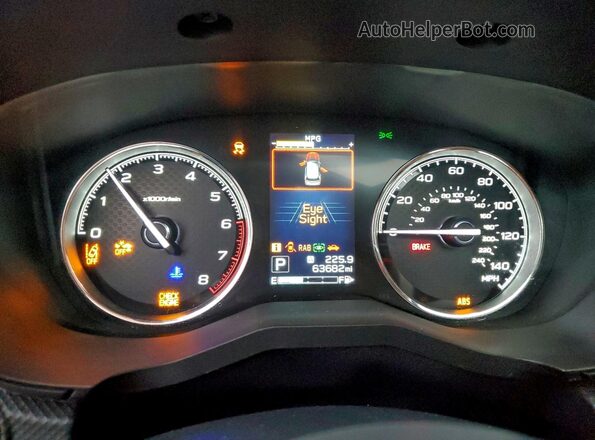 JF2SKAXC4LH468233 2020 SUBARU FORESTER Серый Вид щитка приборов
