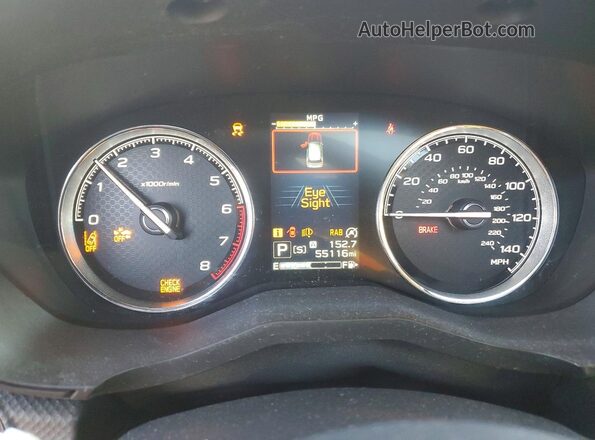 JF2SKAXC6LH437968 2020 SUBARU FORESTER White Widok zestawu wskaźników