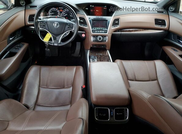 JH4KC1F51JC000984 2018 ACURA RLX Желто-коричневый Вид панели приборов