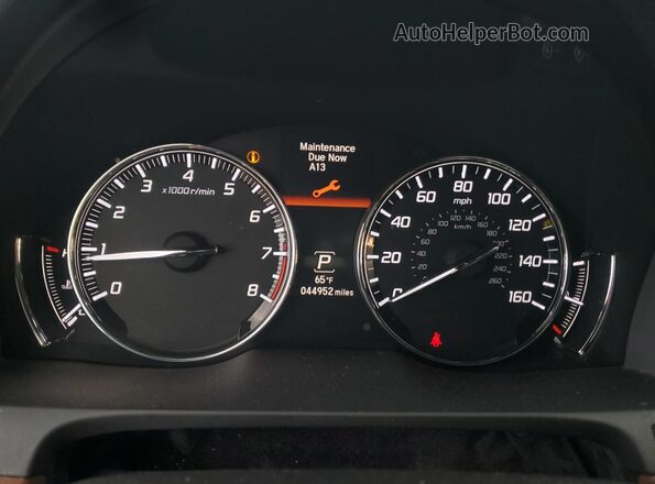 JH4KC1F51JC000984 2018 ACURA RLX Желто-коричневый Вид щитка приборов