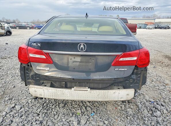 JH4KC1F54GC000146 2016 ACURA RLX Black Вид ззаду