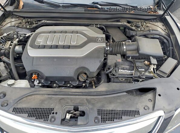 JH4KC1F54GC000146 2016 ACURA RLX Black Вид задньої частини салону