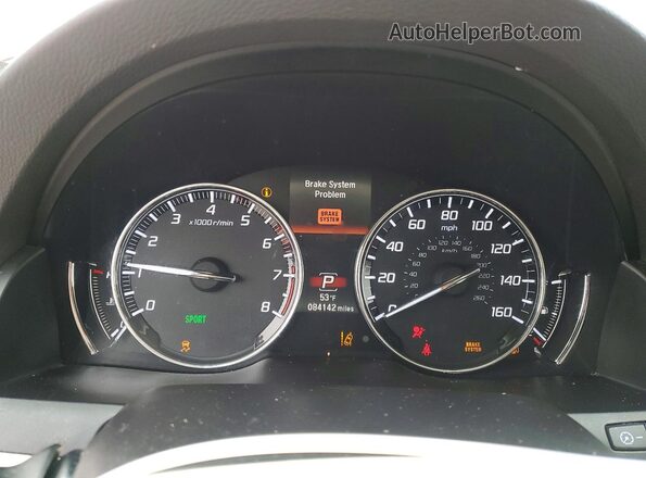 JH4KC1F56JC001046 2018 ACURA RLX Red Vista del cuadro de instrumentos