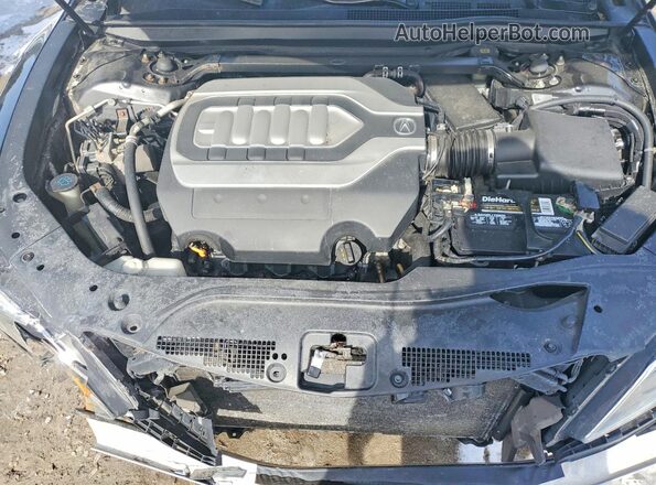 JH4KC1F57GC001615 2016 ACURA RLX Black Widok wnętrza z tyłu