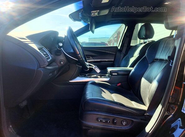 JH4KC1F58JC001601 2018 ACURA RLX Black Widok wnętrza z przodu