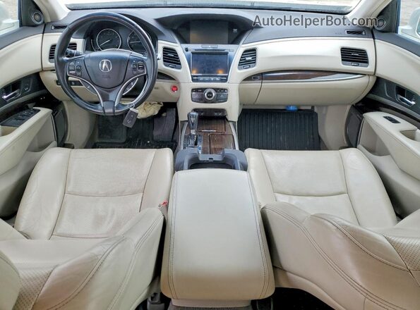 JH4KC1F9XGC002003 2016 ACURA RLX White Widok deski rozdzielczej