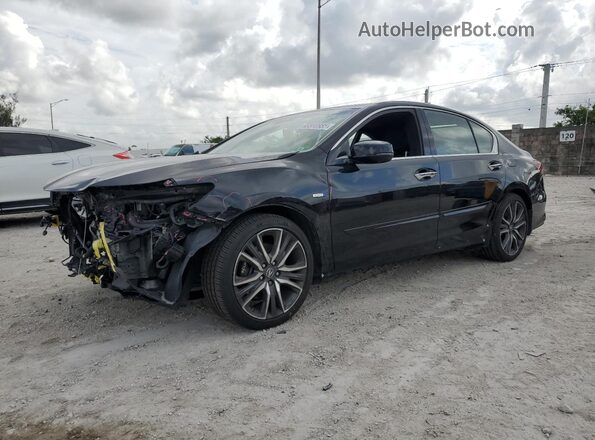 JH4KC2F95JC000513 2018 ACURA RLX Черный Передняя левая четверть