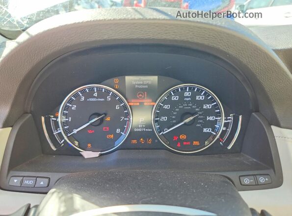 JH4KC2F97JC000383 2018 ACURA RLX White Вид щитка приладів