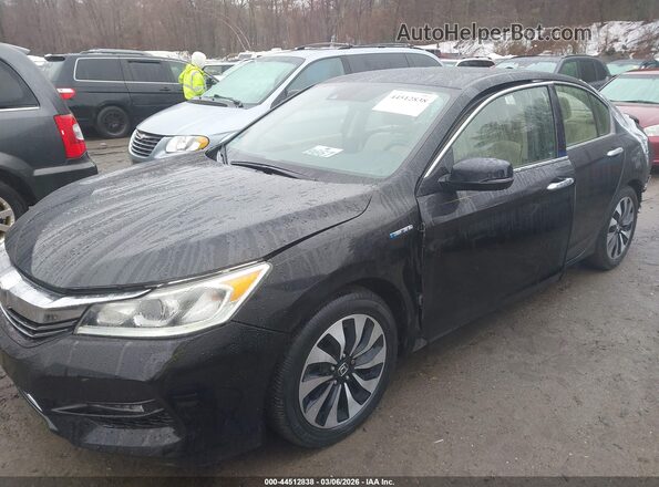 JHMCR6F3XHC018974 2017 HONDA ACCORD HYBRID Черный Передняя левая четверть