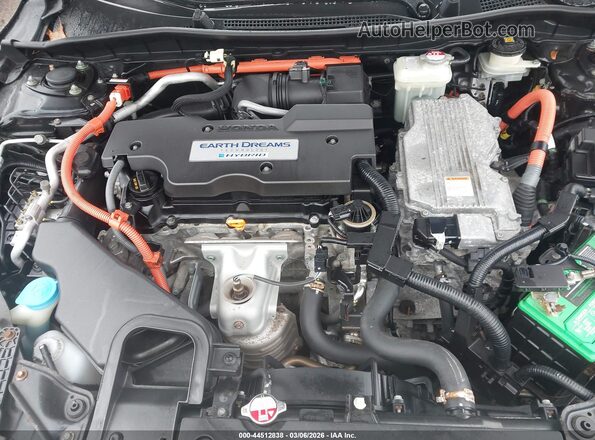 JHMCR6F3XHC018974 2017 HONDA ACCORD HYBRID Черный Вид сзади