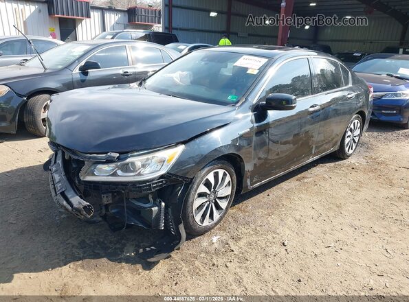 JHMCR6F51HC009792 2017 HONDA ACCORD HYBRID Черный Передняя левая четверть