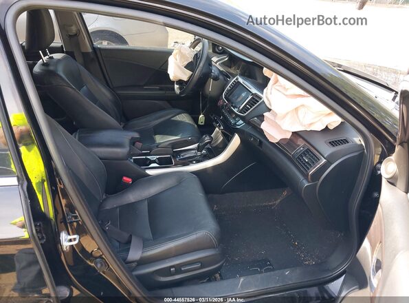 JHMCR6F51HC009792 2017 HONDA ACCORD HYBRID Черный Вид салона спереди