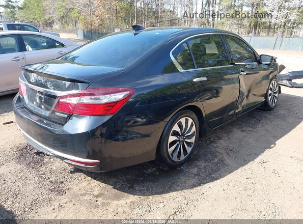 JHMCR6F51HC009792 2017 HONDA ACCORD HYBRID Черный Задняя правая четверть