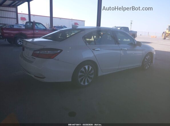 JHMCR6F52HC003340 2017 HONDA ACCORD HYBRID Белый Задняя правая четверть