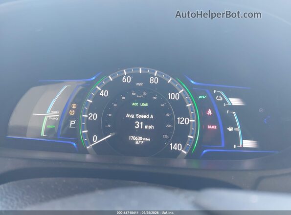 JHMCR6F52HC003340 2017 HONDA ACCORD HYBRID Белый Вид задних сидений