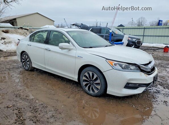JHMCR6F52HC016427 2017 HONDA ACCORD Белый Передняя правая четверть