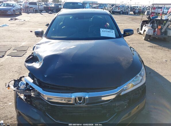 JHMCR6F58HC014889 2017 HONDA ACCORD HYBRID Черный Вид задней части салона