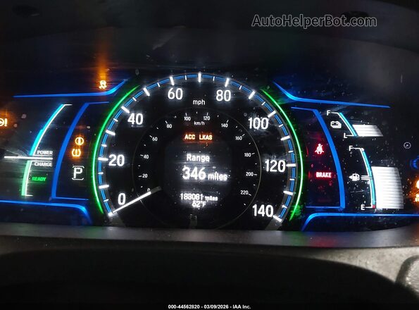 JHMCR6F72HC018115 2017 HONDA ACCORD HYBRID White უკანა სავარძლების ხედი