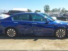 2017 Honda Accord Hybrid Touring Blue vin: JHMCR6F72HC025713