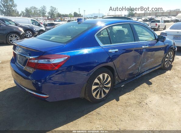 JHMCR6F72HC025713 2017 HONDA ACCORD HYBRID Blue Tył prawy