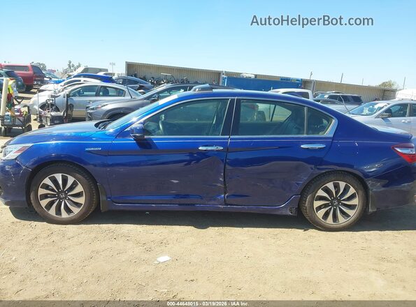 JHMCR6F72HC025713 2017 HONDA ACCORD HYBRID Blue Widok wnętrza 360 stopni
