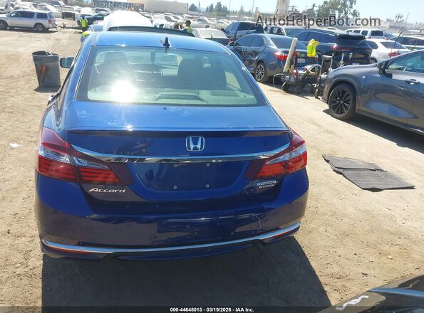 JHMCR6F72HC025713 2017 HONDA ACCORD HYBRID Blue 