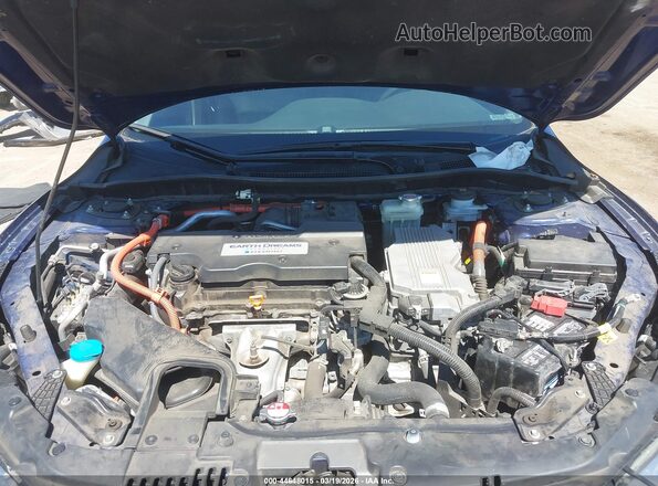 JHMCR6F72HC025713 2017 HONDA ACCORD HYBRID Blue Widok z tyłu