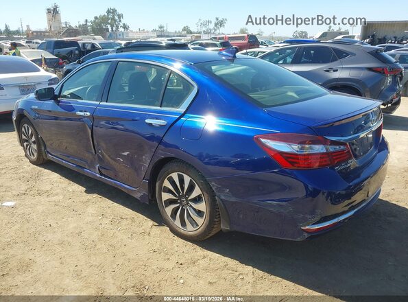 JHMCR6F72HC025713 2017 HONDA ACCORD HYBRID Blue Tył lewy