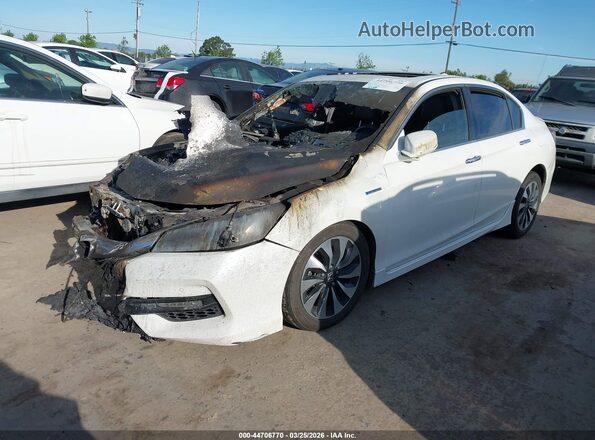 JHMCR6F7XHC030903 2017 HONDA ACCORD HYBRID Белый Передняя левая четверть