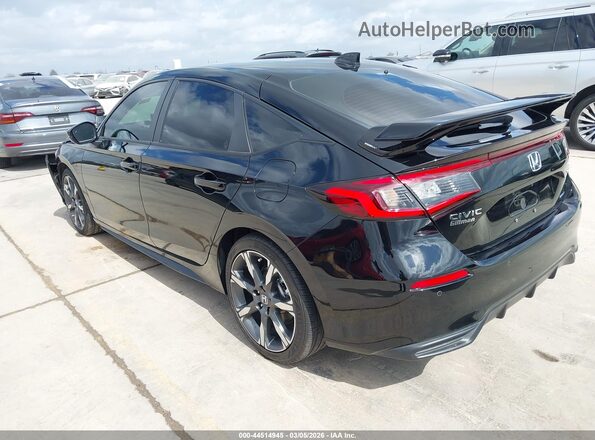 JHMFL4H91SX002196 2025 HONDA CIVIC HYBRID Черный Задняя левая четверть