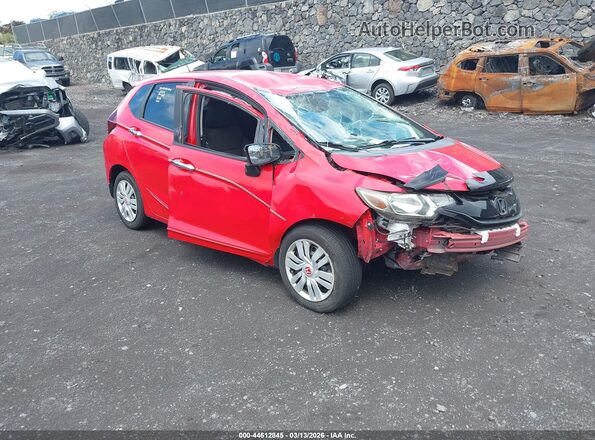 JHMGK5H52HS013935 2017 HONDA FIT Красный Передняя правая четверть