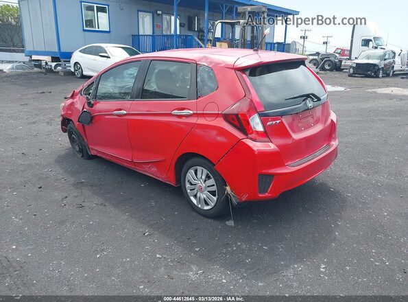JHMGK5H52HS013935 2017 HONDA FIT Красный Задняя левая четверть
