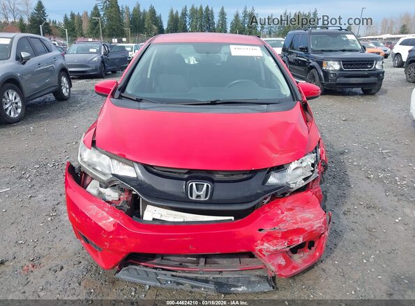 JHMGK5H59HS002754 2017 HONDA FIT Красный Вид задней части салона