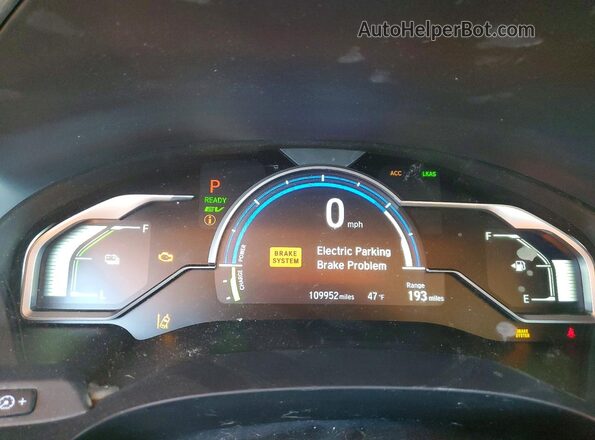 JHMZC5F11JC021689 2018 HONDA CLARITY Серый Вид щитка приборов