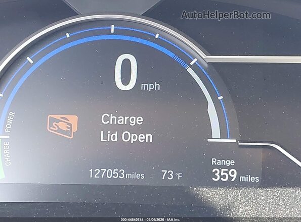 JHMZC5F15KC004329 2019 HONDA CLARITY PLUG-IN HYBRID Белый 